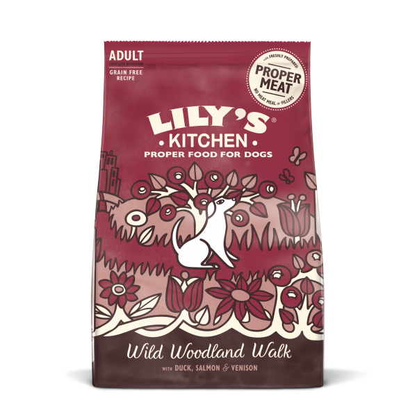 Lily's Kitchen Duck, Salmon & Venison Dry Food for dogs (Wild Woodland Walk)