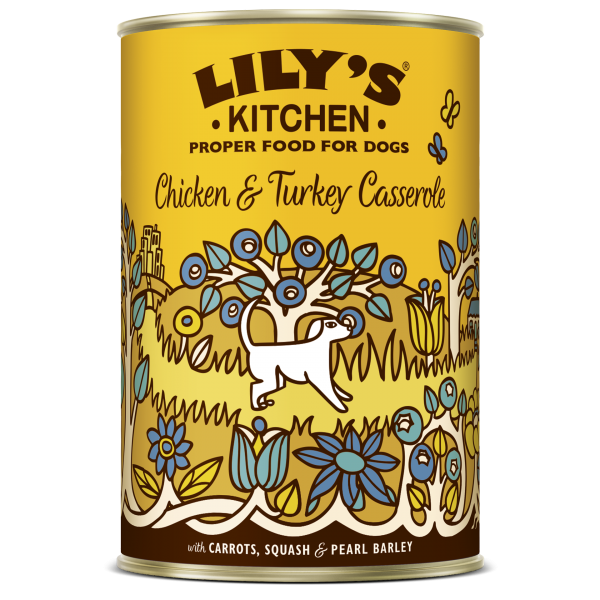 Lily's Kitchen Chicken and Turkey Casserole for dogs 400g
