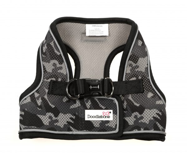 Doodlebone® Airmesh Originals Pattern Snappy Dog Harness - Smokey Camo