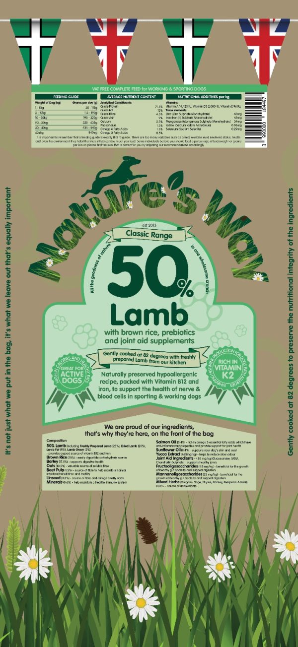 Nature's Way Dog Food - Classic 50% Lamb Recipe