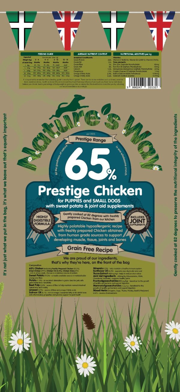 Nature's Way Dog Food - Grain Free Prestige Puppy & Small Dog 65% Chicken Recipe
